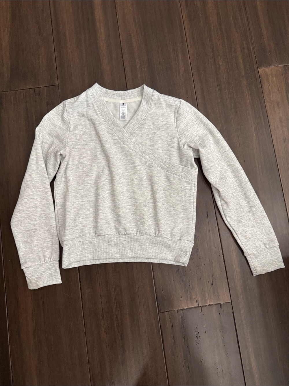 Yogalicious Kids Heather Gray V-Neck Sweatshirt